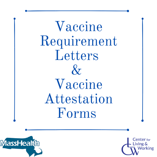 PCA Vaccine Requirement Letters and Attestation Forms