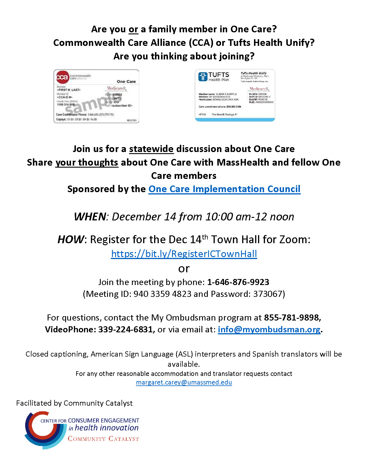 Town Hall Flyer