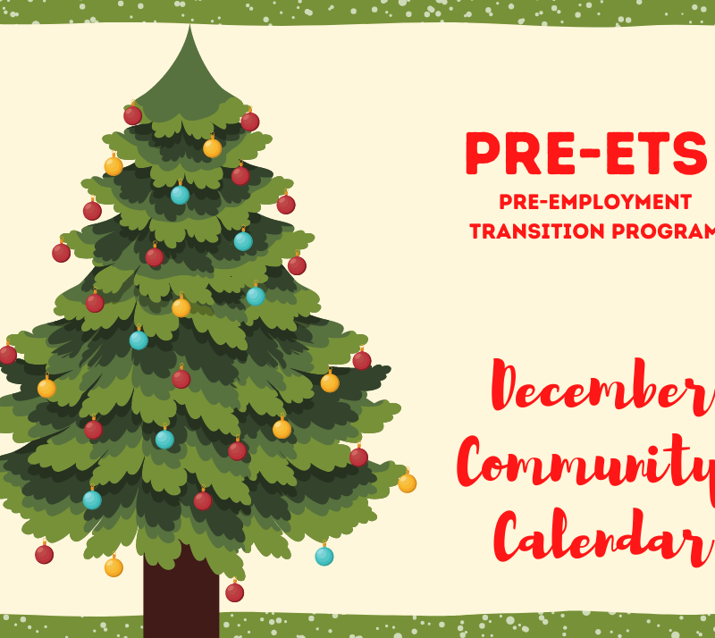 Pre-ETS December Community Calendar