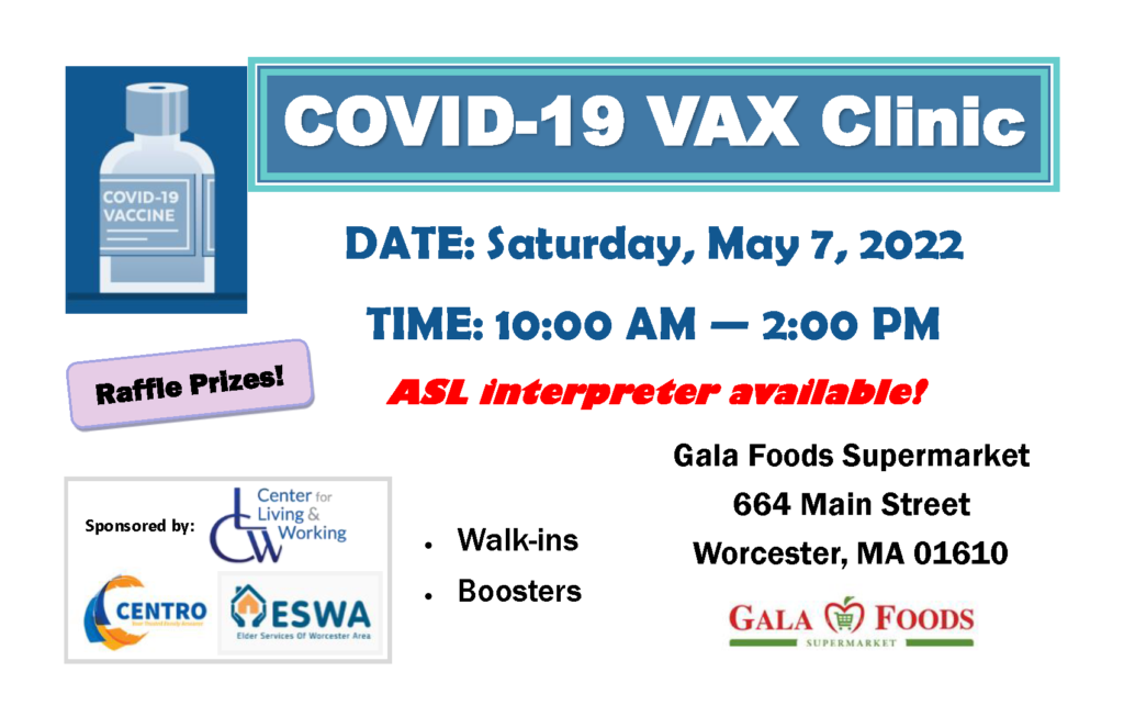 CLW ESMA and Centro Vaccine Clinic of May 7th 2022