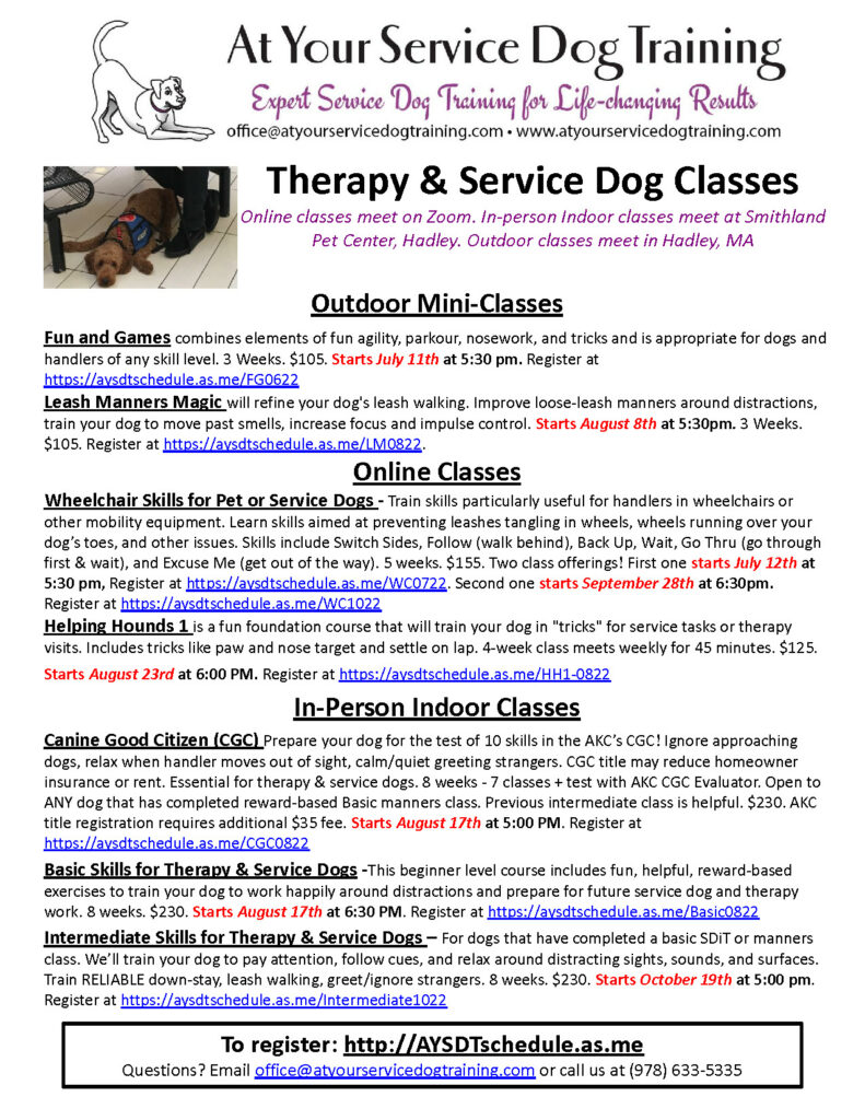 At Your Service Dog Training
