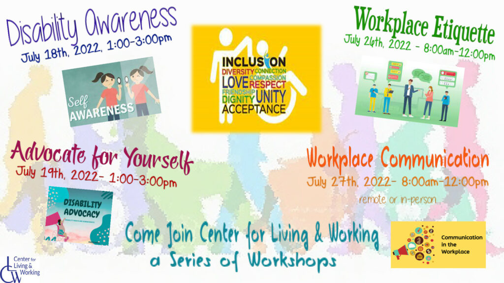 TAP July Calendar Disability Advocacy Workshop Flyer