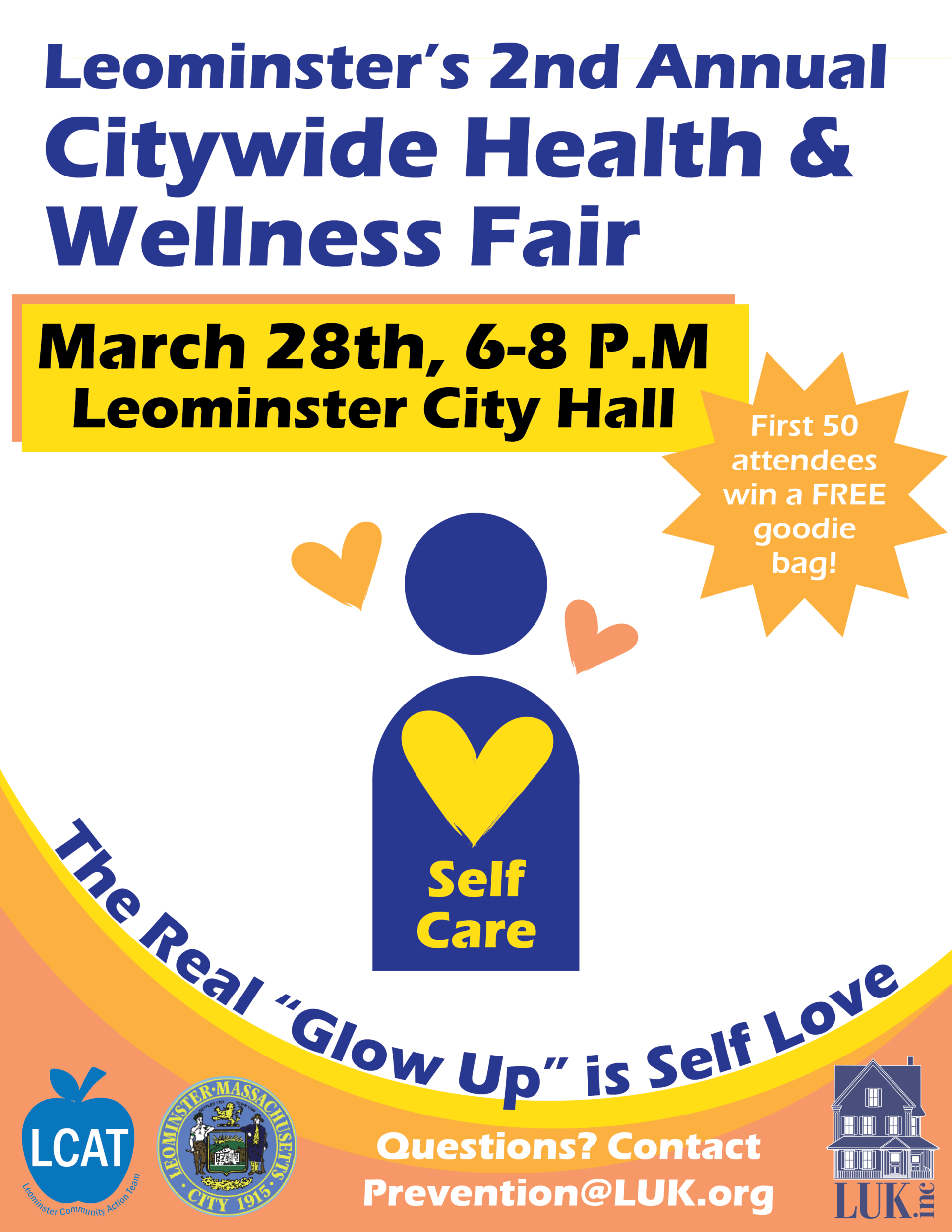 Flyer for Leominster's Health and Wellness Fair